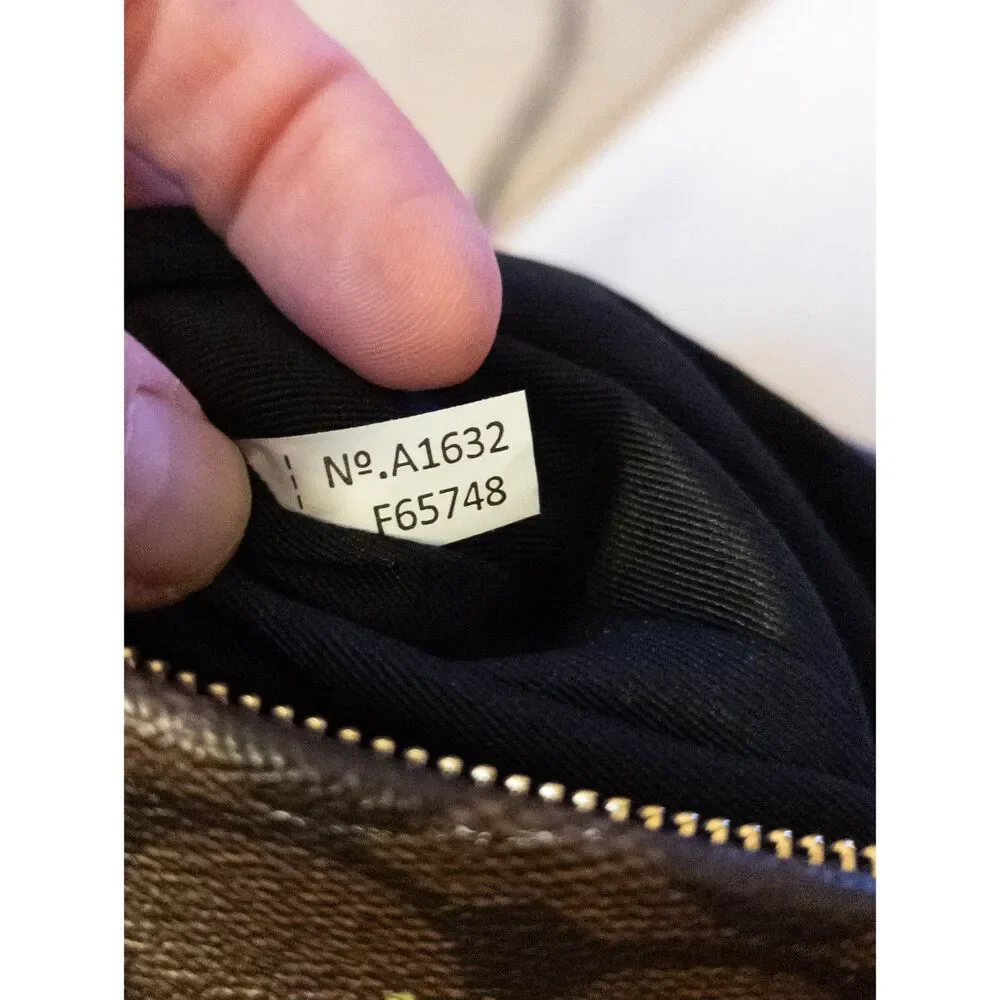 Coach Signature PVC Large‎ Wristlet BROWN